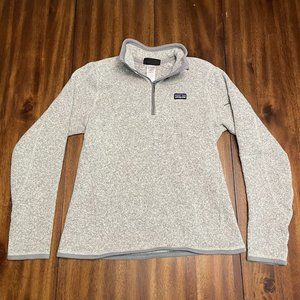 Patagonia Better Sweater Quarter 1/4 Zip Fleece Gray Jacket Women’s Small